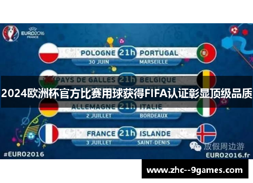 2024欧洲杯官方比赛用球获得FIFA认证彰显顶级品质
